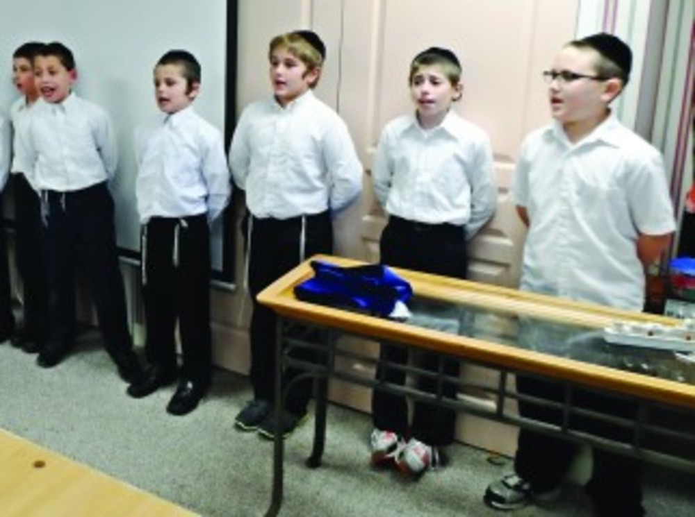 The boys’ choir singing a variety of Hanukkah songs /Nadav Minkin